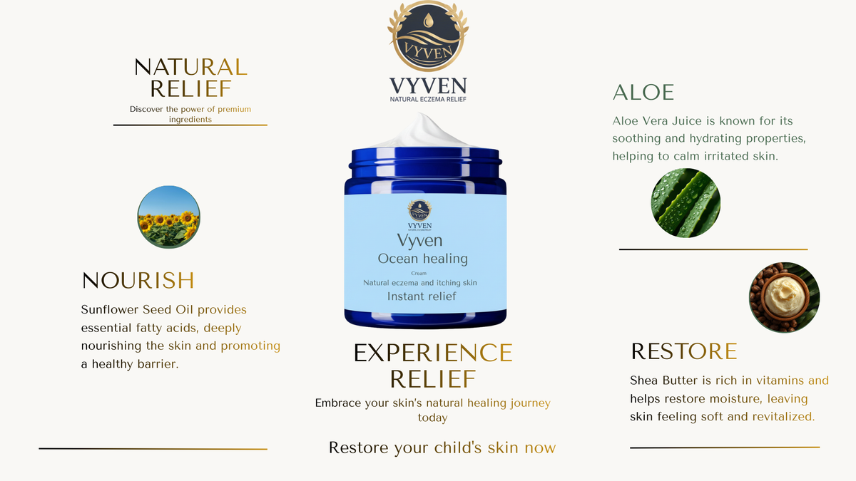 Natural Relief. Nourish, Soothe and Restore. Restore your child’s skin now.